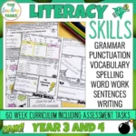 Grammar Punctuation Spelling Vocabulary Year 3 and 4