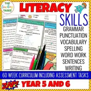 Grammar Punctuation Spelling Vocabulary Literacy Skills Year 5 and 6