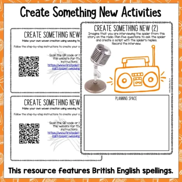 Kuia and the Spider activities Kuia and the Spider activities