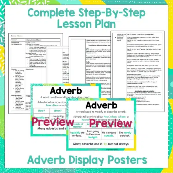 Adverbs teaching pack Adverbs teaching pack
