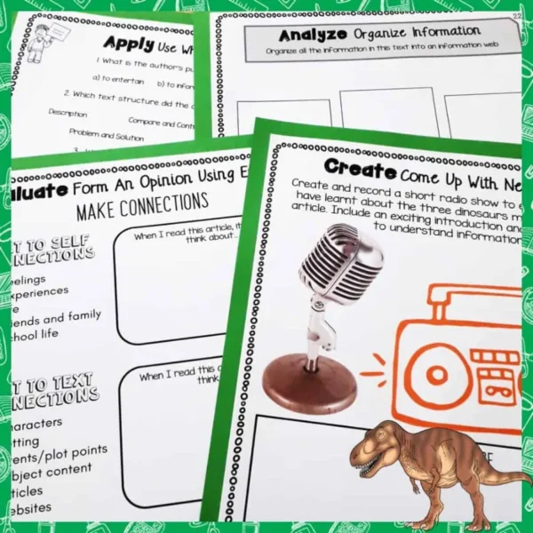 Dinosaurs Reading Activities Dinosaurs Reading Activities