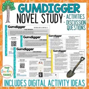 Gumdigger Novel Study and Discussion Questions