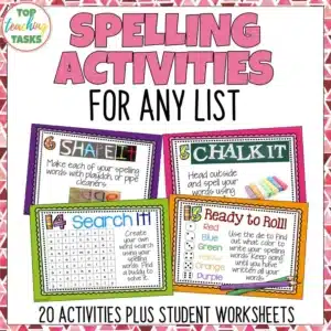 Spelling Activities For Any List of Words