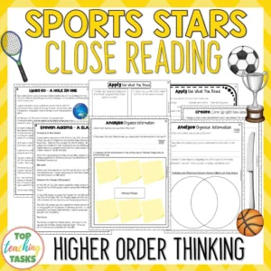 Sports Reading Comprehension Passages and Questions