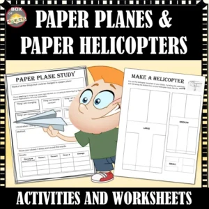 Paper Plane Math Activity and Paper Helicopter Activity