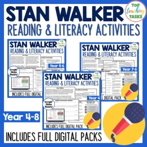 Stan Walker Reading Comprehension and Literacy Passages and Activities Year 4-8