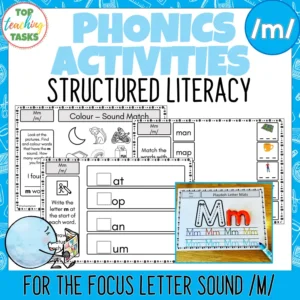 Phonics and Structured Literacy Activities: Focus Sound M