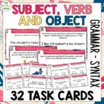 Subject-Verb-Object-Task-Cards