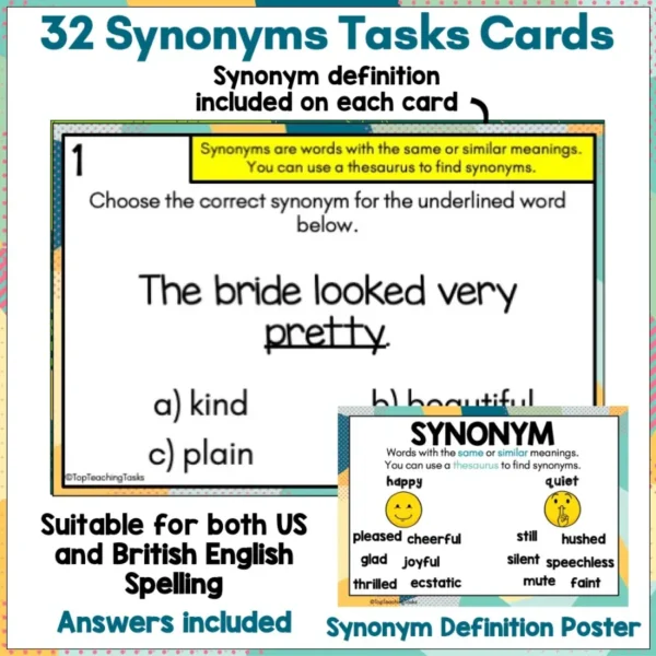 Synonyms-Task-Cards-b Synonyms-Task-Cards-b