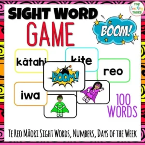 Te Reo Sight Words BOOM Card Game