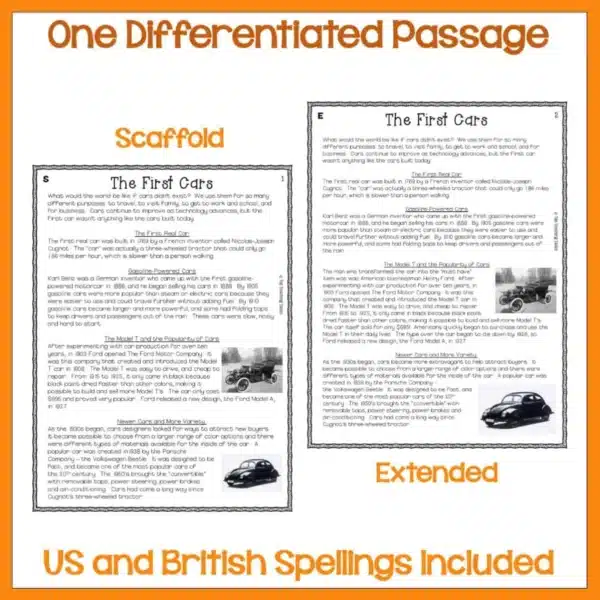 The-First-Cars-reading-activities The-First-Cars-reading-activities