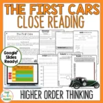 The-First-Cars-reading-activity