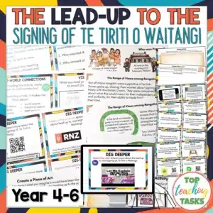 The Lead-Up to the Treaty of Waitangi Year 4-6 Activities