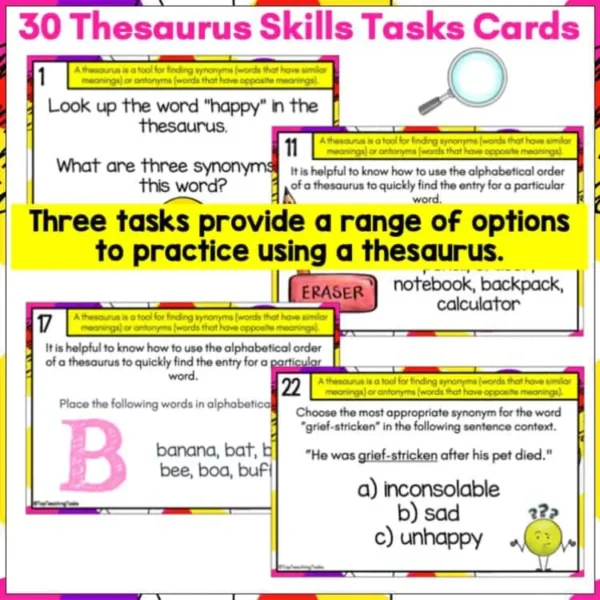 Thesaurus-Skills-Task-Cards-a Thesaurus-Skills-Task-Cards-a