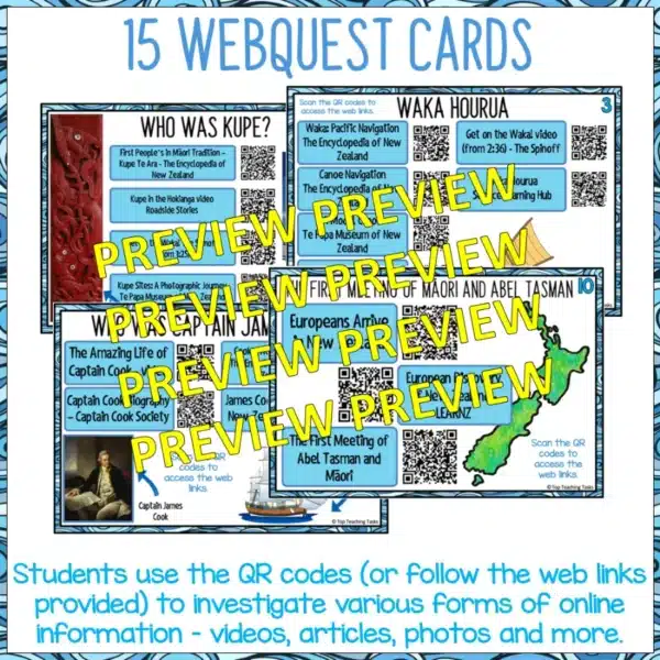 NZ Explorers Scavenger Hunt WebQuest NZ Explorers Scavenger Hunt WebQuest