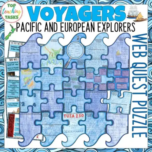 NZ Explorers Scavenger Hunt WebQuest