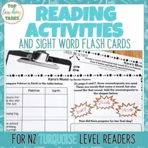 Turquoise Ready to Read Activities Level 17 and 18