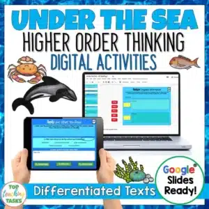 Under the Sea Digital Reading Comprehension