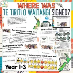 Where the Treaty of Waitangi Was Signed Year 1-3 Activities