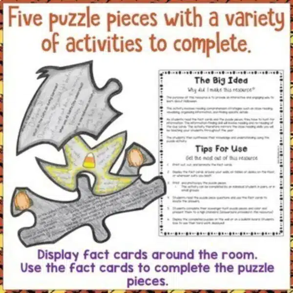 Halloween Puzzle Activity Halloween Puzzle Activity