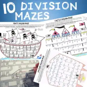 Division Maze Activity Bundle - 10 Pack