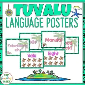 Tuvalu Greetings Introductions Farewells Display Posters