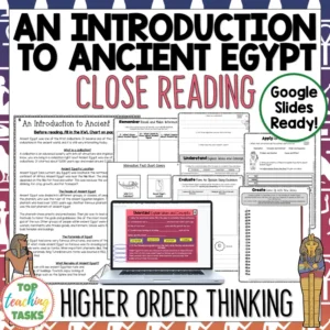 Introduction to Ancient Egypt Reading Comprehension Passages and Questions