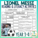 Lionel Messi Year 3-4 Activities