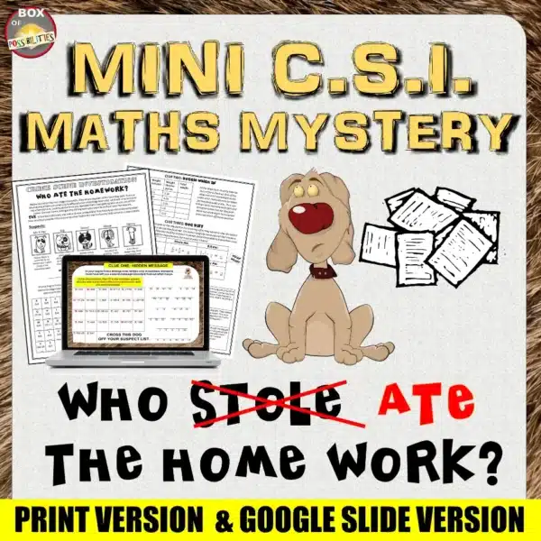Mini CSI Which dog ate the homework cover