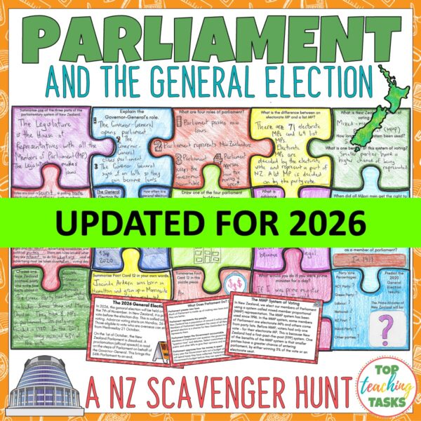 NZ Election and parliament puzzle NZ Election and parliament puzzle