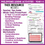 Philippines Legend Activities for Year 1-3 a