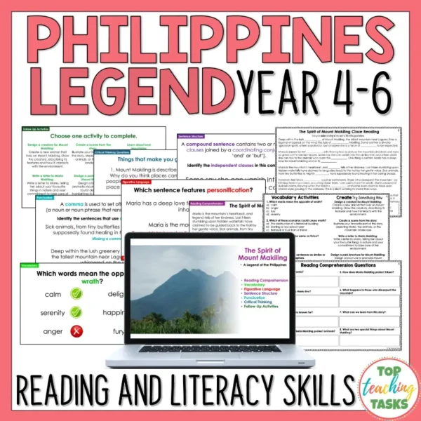 Philippines Legend Activities for Year 4-6 Philippines Legend Activities for Year 4-6
