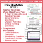 Phillipines Legend Activities for Year 4-6 a