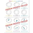Telling the Time Maths Activitie c