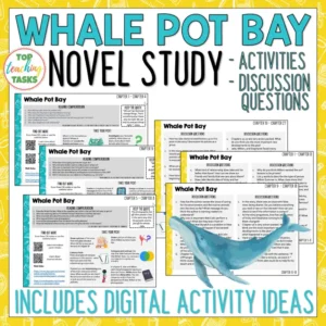 Whale Pot Bay Novel Study and Discussion Questions | Des Hunt Novel Study
