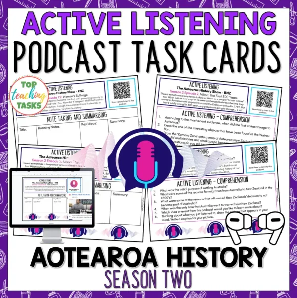 Aotearoa History Podcast Activities Volume 2