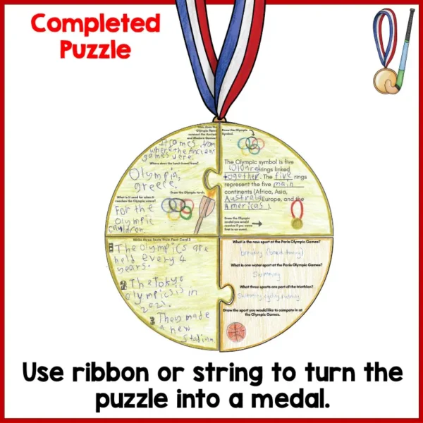 Year 3-4 Paris Games Puzzle c Year 3-4 Paris Games Puzzle c