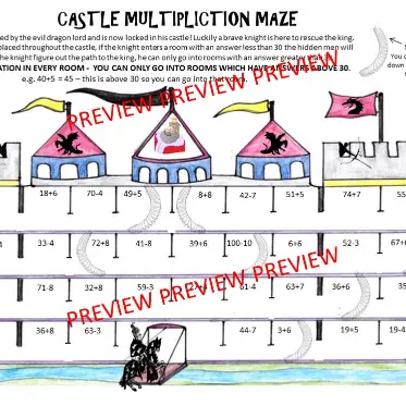 Addition and Subtraction Mazes C Addition and Subtraction Mazes C
