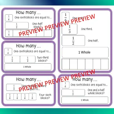 Comparing Fractions B Comparing Fractions B