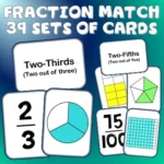 Fraction Matching cards A