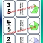 Fraction matching cards C