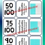 Fraction matching cards E