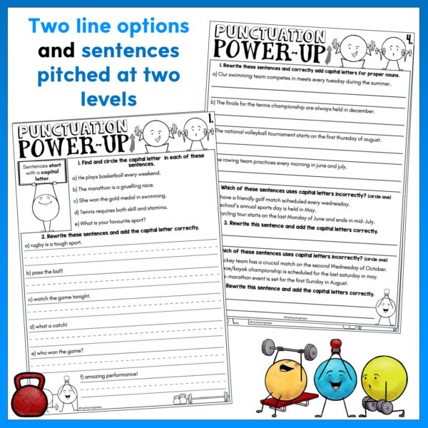 Punctuation Power-Up Pack - Capital Letters b Punctuation Power-Up Pack - Capital Letters b
