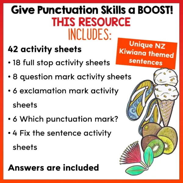 Punctuation Power-Up Pack - End of Sentences a Punctuation Power-Up Pack - End of Sentences a