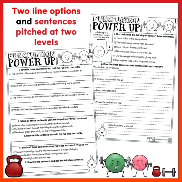 Punctuation Power-Up Pack - End of Sentences b Punctuation Power-Up Pack - End of Sentences b