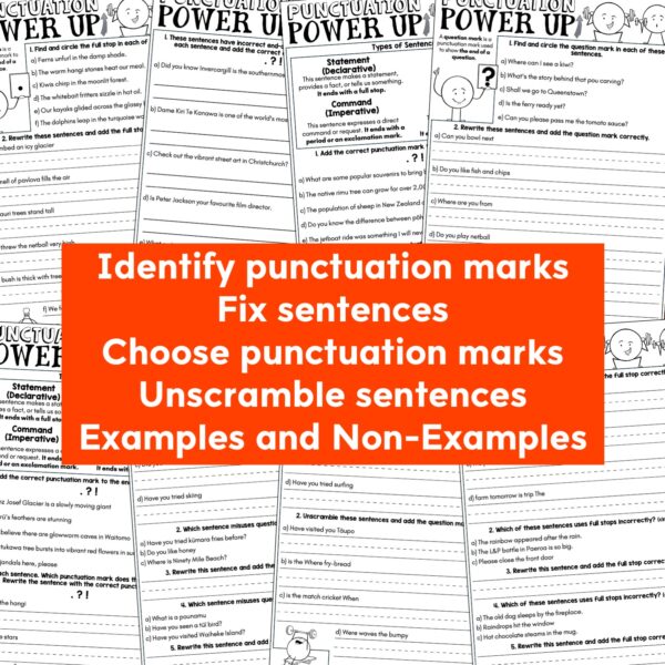 Punctuation Power-Up Pack - End of Sentences c Punctuation Power-Up Pack - End of Sentences c