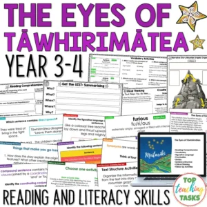 The Eyes of Tāwhirimātea Reading Comprehension and Literacy Activities Year 3-4