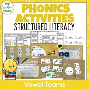 Phonics and Structured Literacy Activities - Vowel Teams