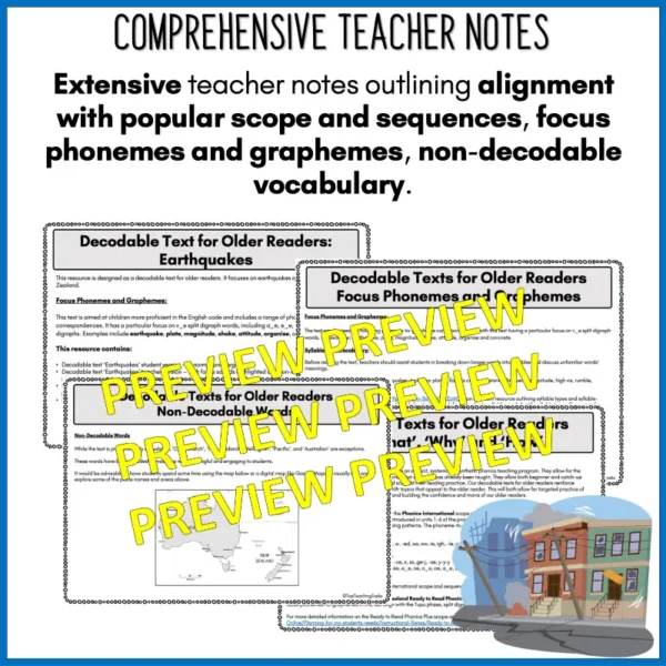 Decodable Reader - Earthquakes c Decodable Reader - Earthquakes c