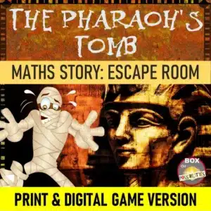 Egyptian Mystery Maths Escape Room: Defeat the mummy and get the treasure!